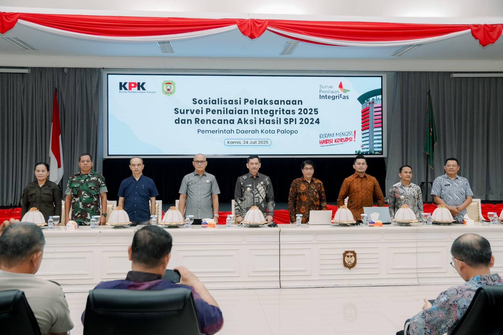 Pj. Wali Kota Palopo Hadiri Sosialisasi Pelaksanaan SPI 2025 dan Rencana Aksi Hasil SPI 2024