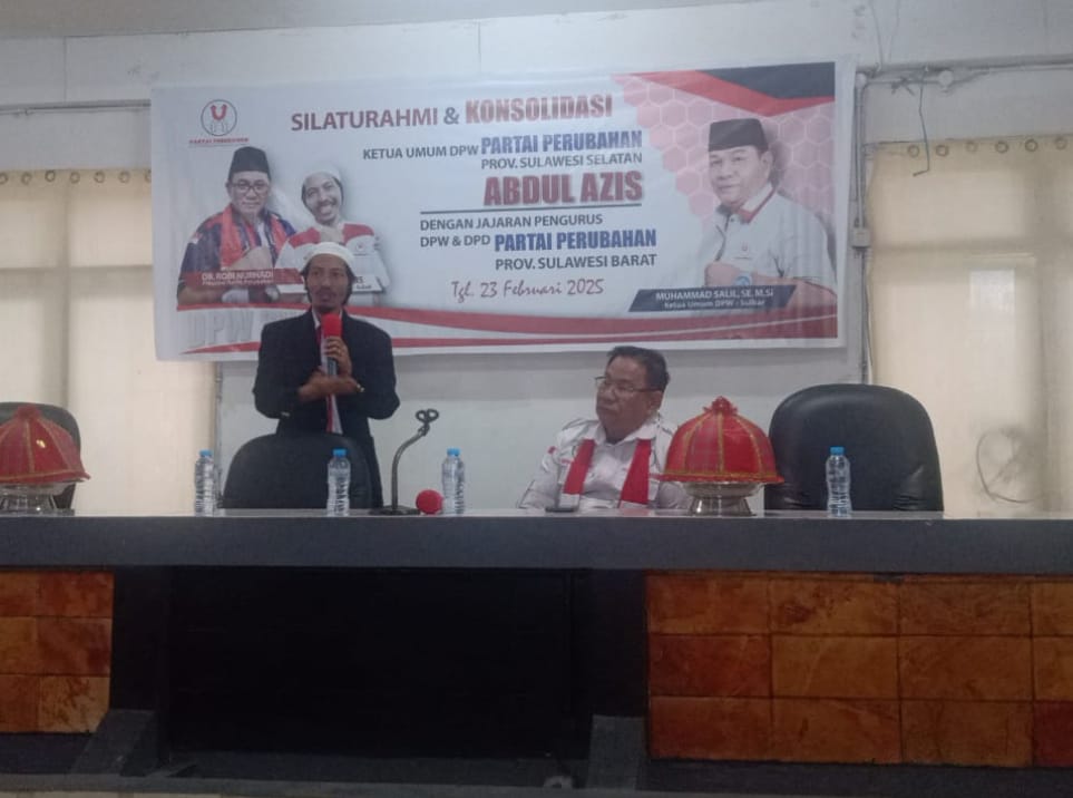 Ketua DPW Partai Perubahan Sulsel Gelar Konsolidasi di Sulbar