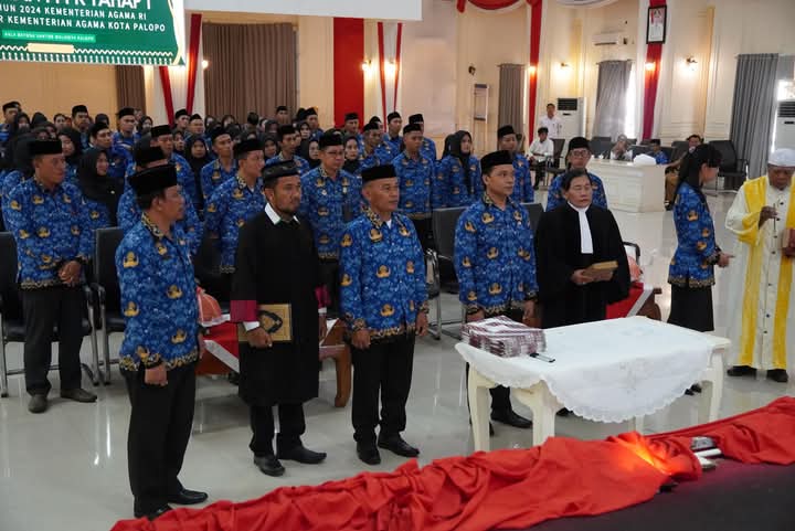 Kemenag Palopo Hadiri Pelantikan PPPK Tahap I Formasi 2024 Secara Virtual
