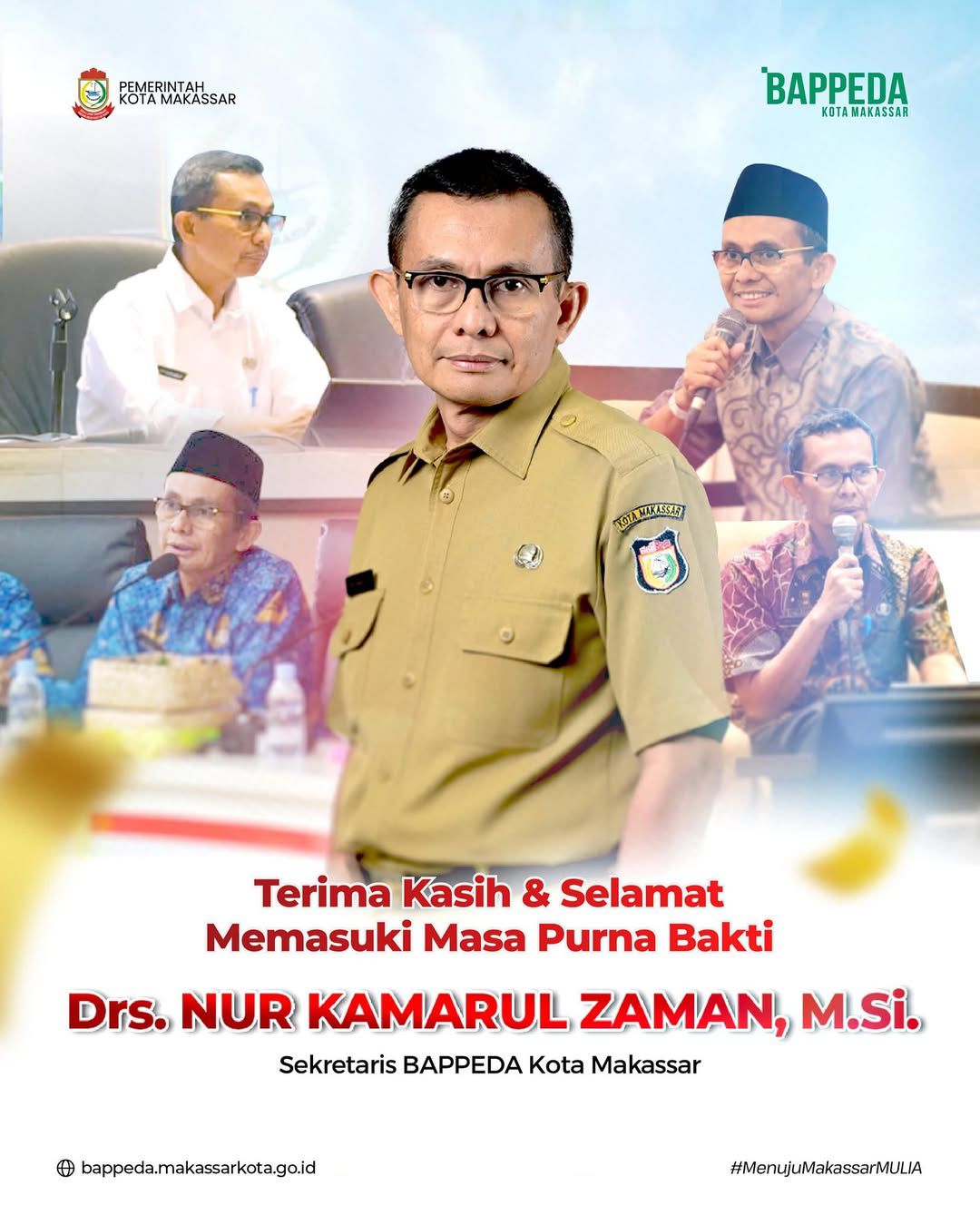 Sekretaris Bappeda Kota Makassar Purna Bakti.