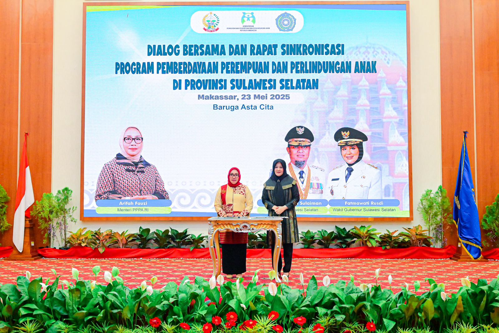 Di Hadapan Menteri, Fatmawati Rusdi Tegaskan Komitmen Dukung Program Pemberdayaan Perempuan dan Perlindungan Anak