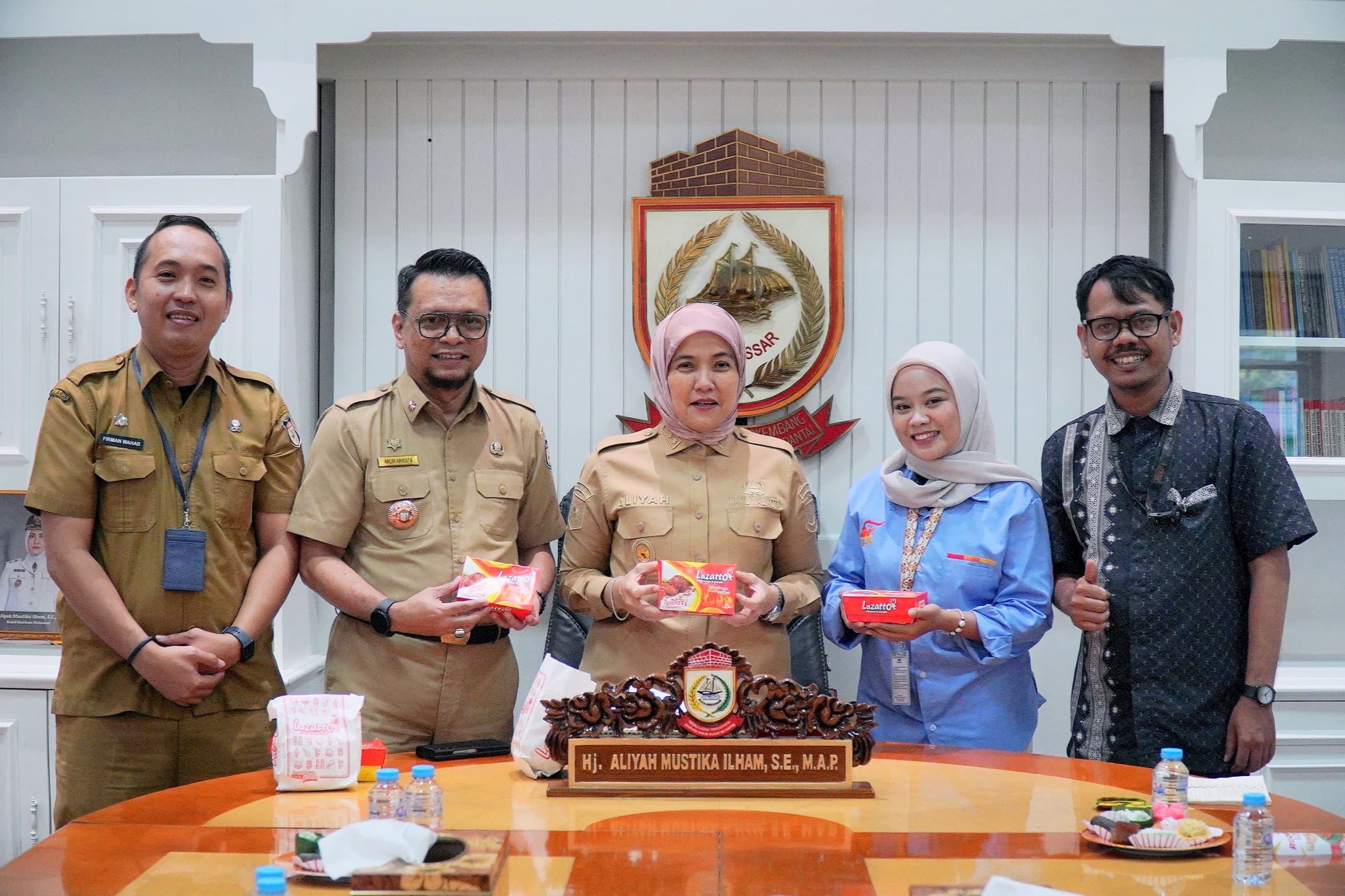 Aliyah Mustika Ilham Dukung Kolaborasi Kuliner Lewat Audiensi Bersama Lazatto Chicken & Burger