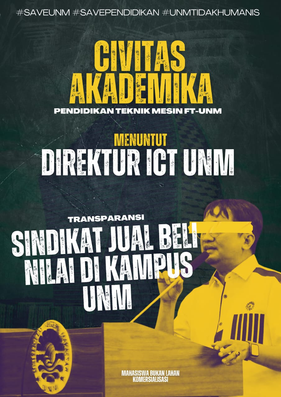Kado Pahit di Dies Natalis UNM ke-64: BEM Soroti Skandal Jual Beli Nilai dan Komersialisasi Pendidikan