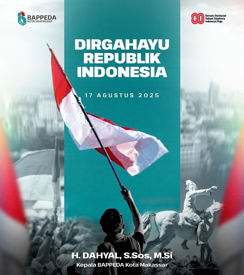 Bappeda Ucapkan Dirgahayu Republik Indonesia ke-80 RI