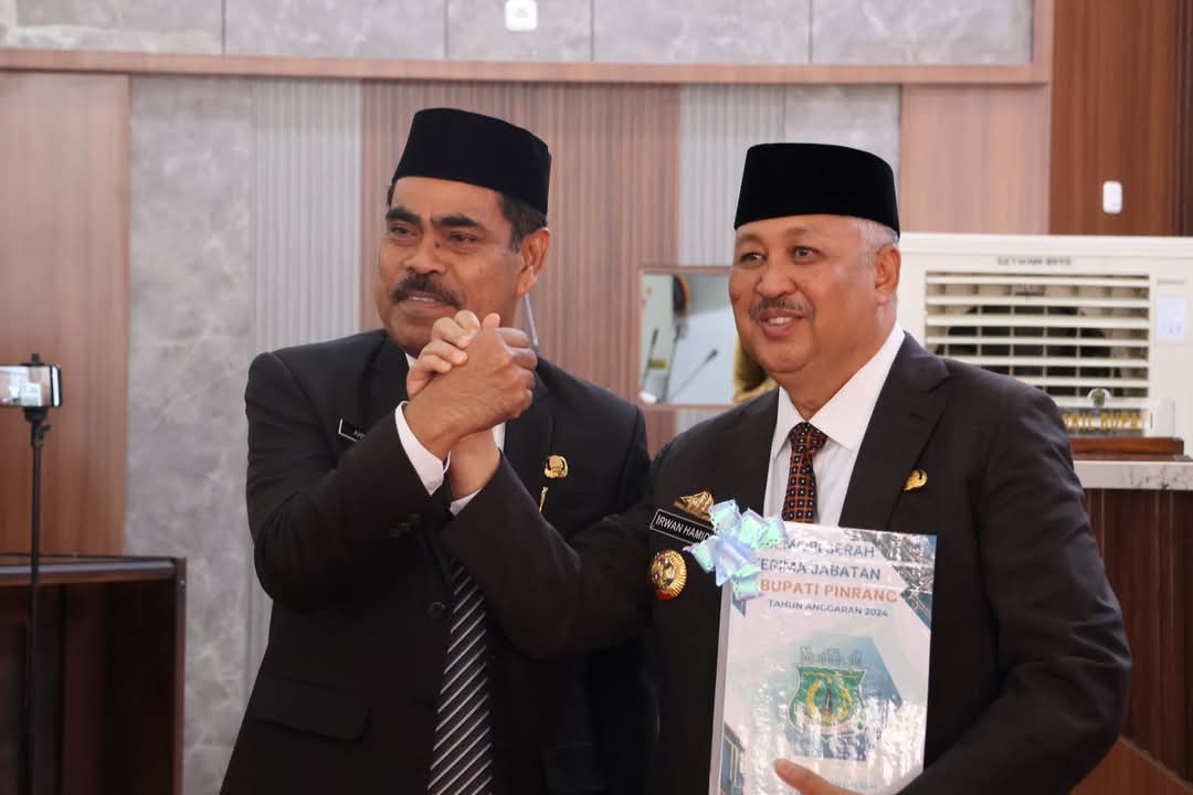 DPRD Pinrang Gelar serah terima jabatan dari Pj Bupati Pinrang ke Bupati dan Wakil Bupati yg baru di Lantik