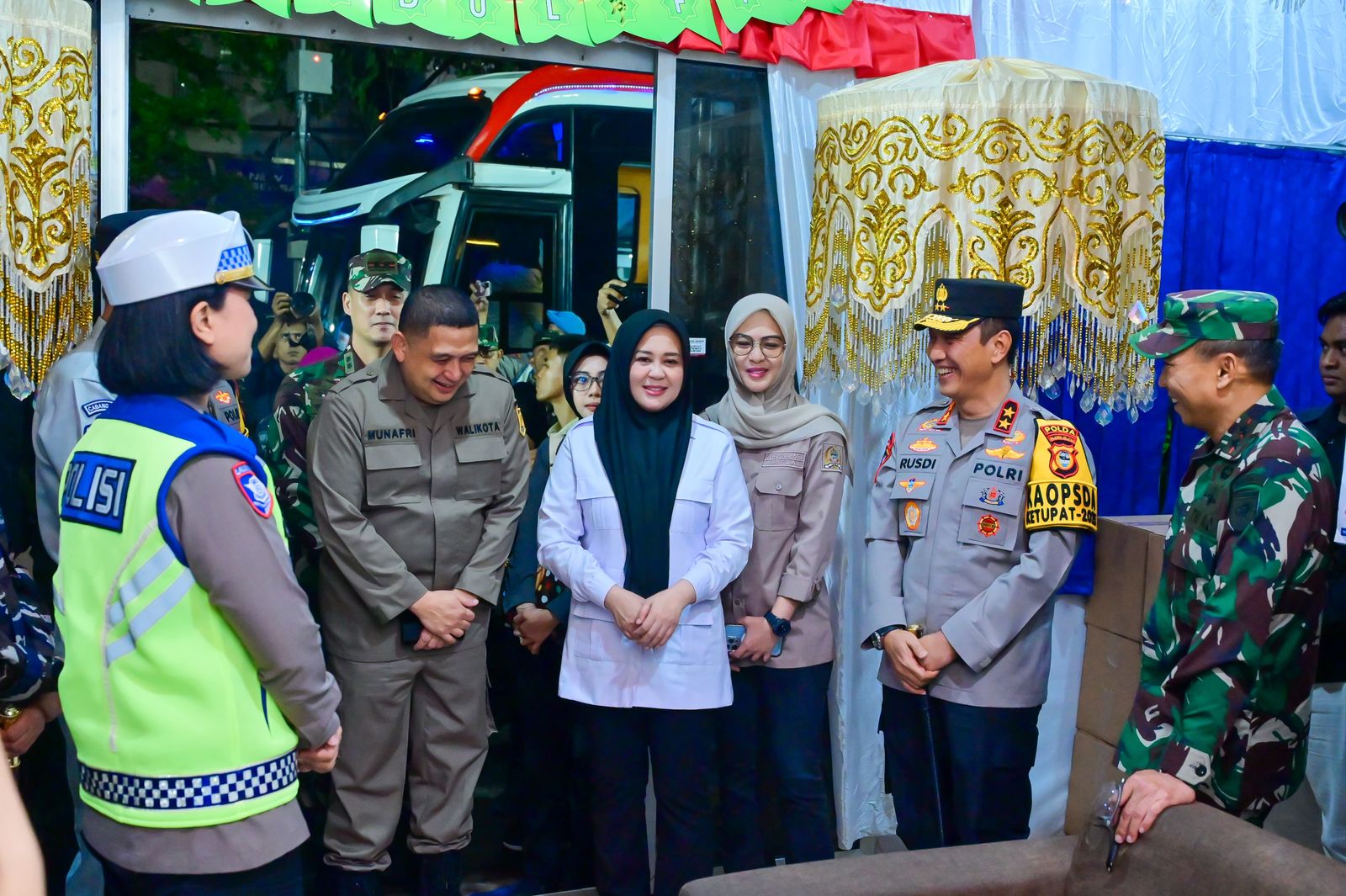 Wagub Sulsel Pantau Pos Pengamanan Operasi Ketupat dan Monitoring Kamtibmas Malam Takbiran