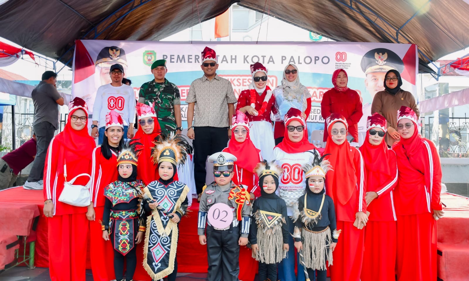 Unik dan Menarik, 99 Peserta TK Meriahkan Karnaval HUT ke-80 RI