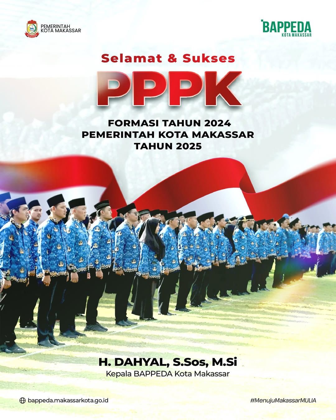 Bappeda Makassar Ucapkan Selamat Kepada ASN PPPK Formasi Tahun 2024