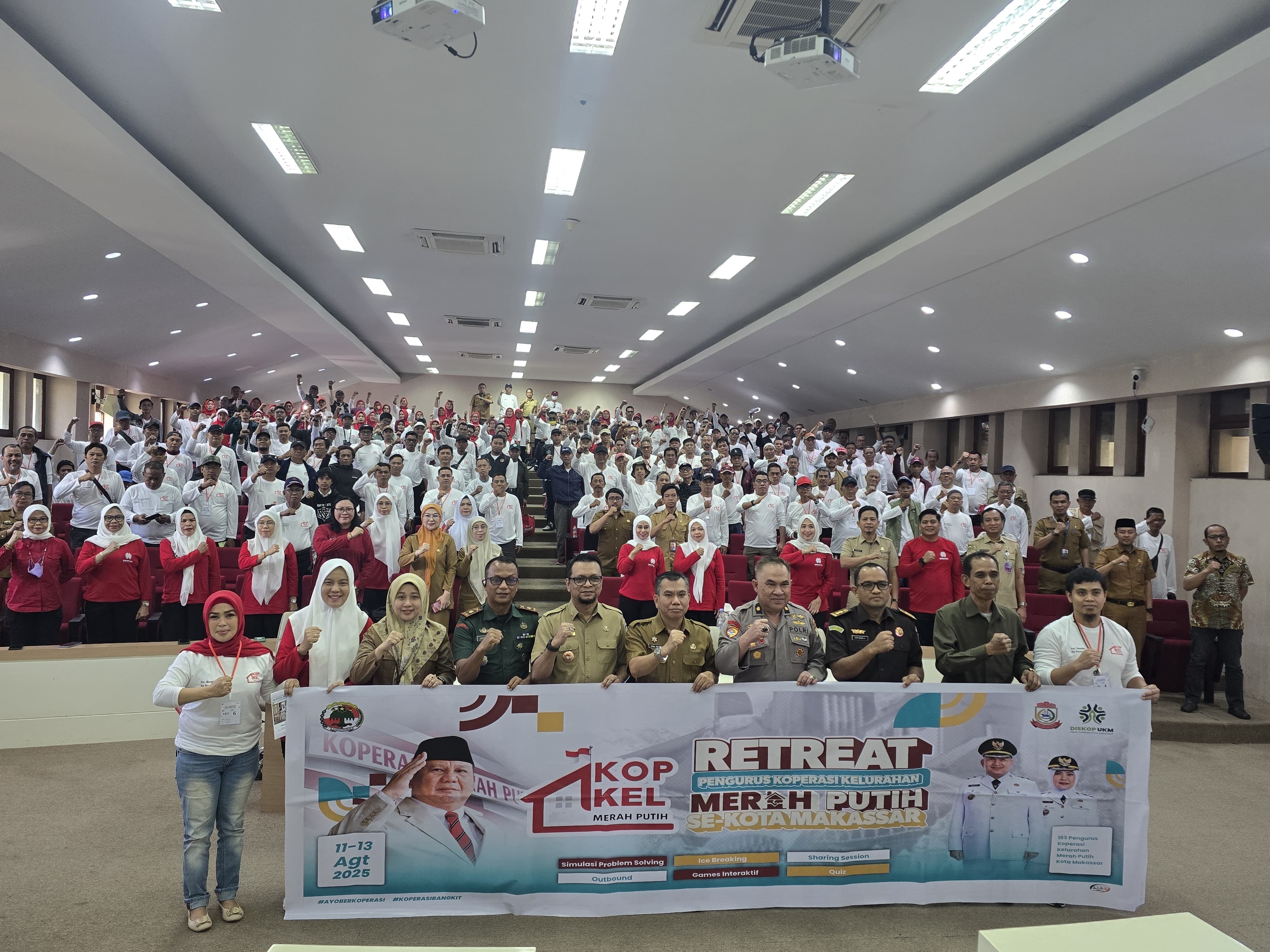 Pemkot Makassar Lepas 153 Kelurahan Koperasi Merah Putih Jalani Retreat di Malino