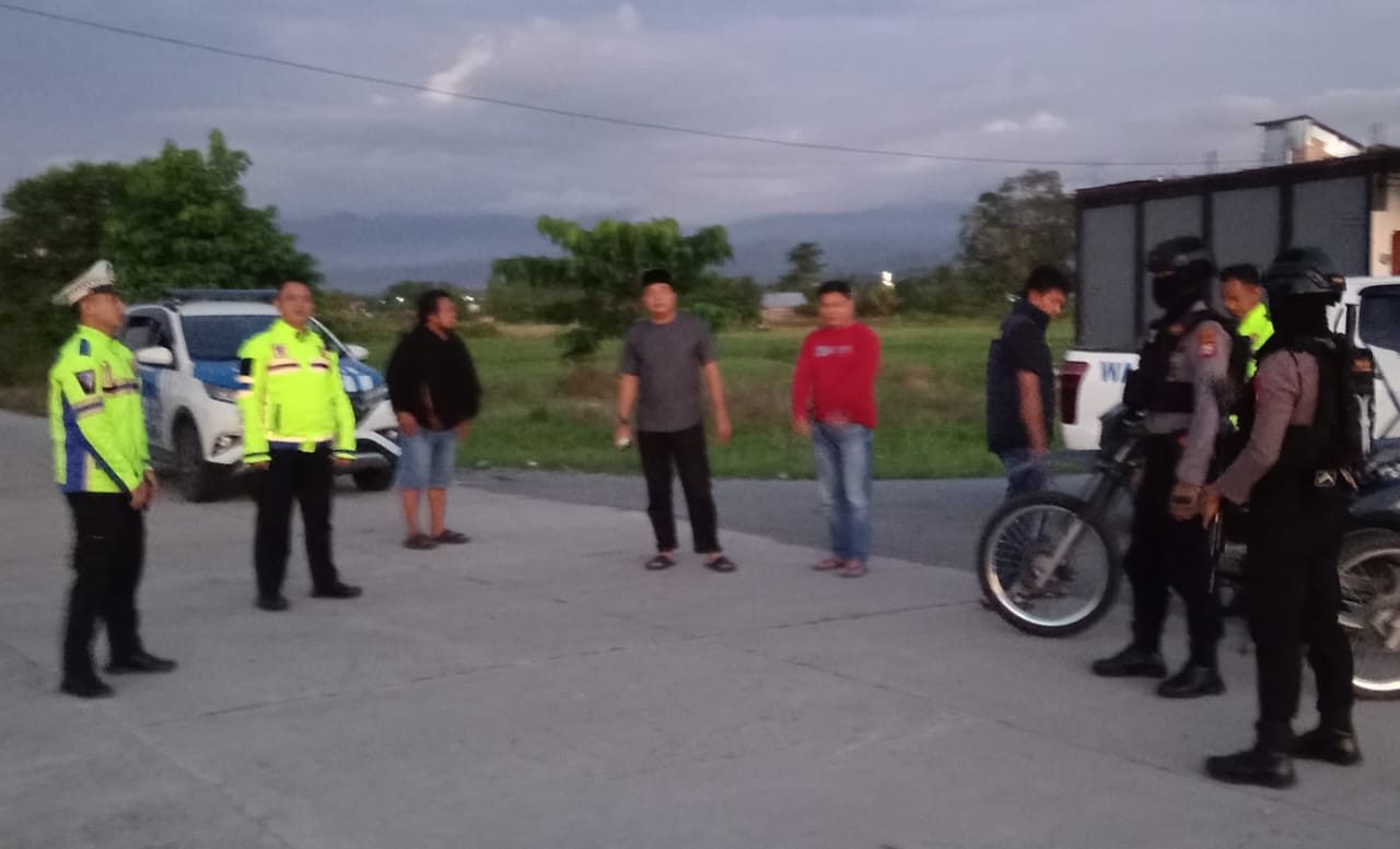 Aksi Balap Liar, Satlantas dan Personil Gabungan Polres Luwu Utara Gencar Lakukan Patroli