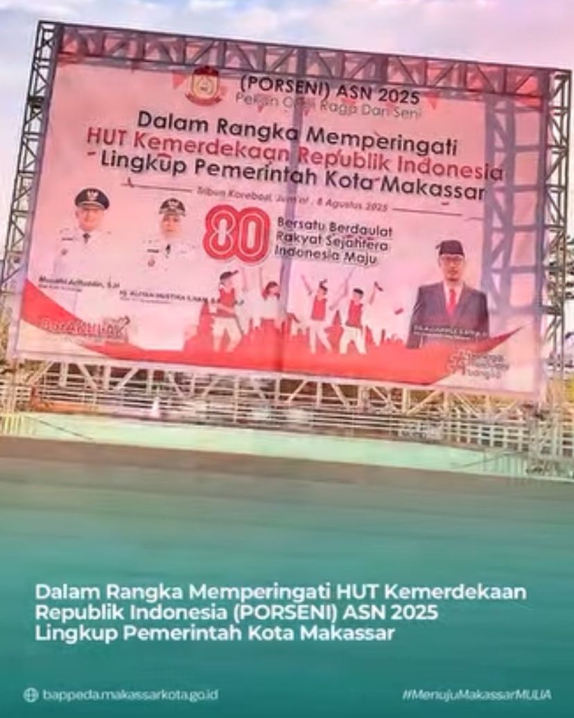 Bappeda Turut Serta Meriahkan PORSENI Dalam Momentum HUT RI ke-80 Pemerintahan Kota Makassar