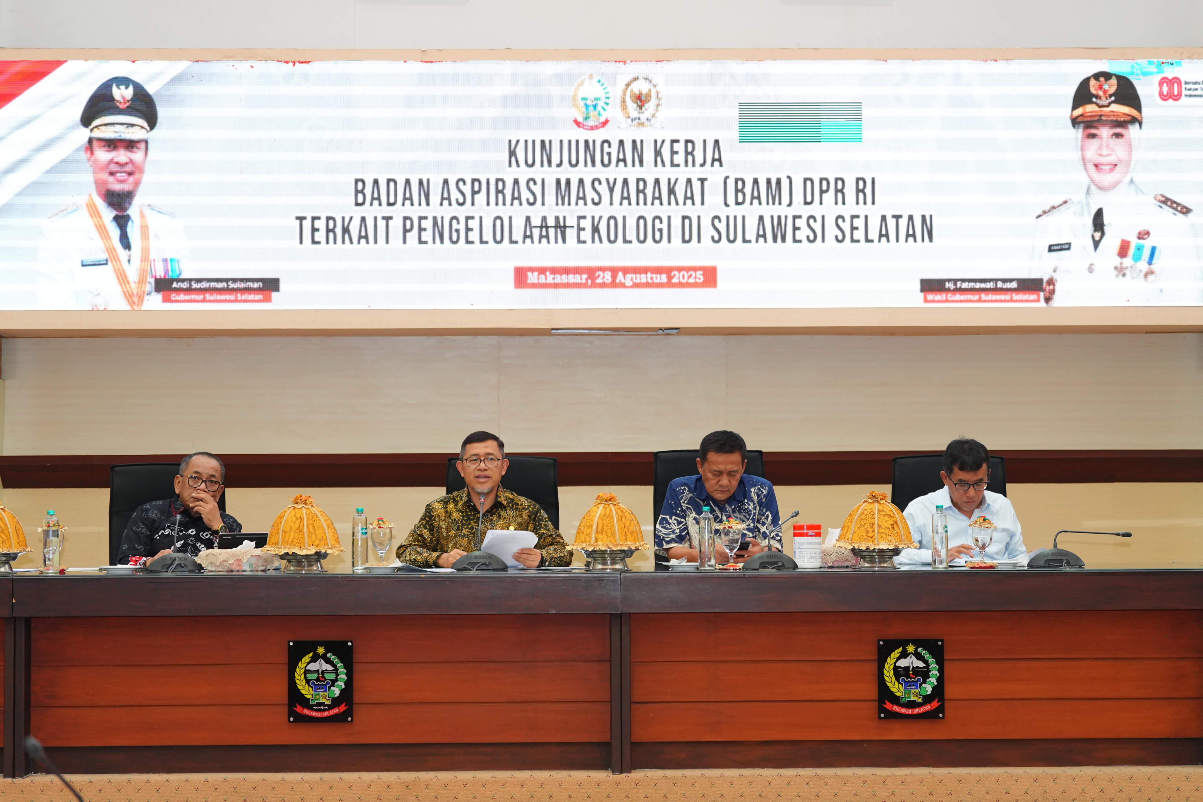 BAM DPR RI Bahas Pengelolaan Ekologi di Sulsel, Ini Program Pemprov