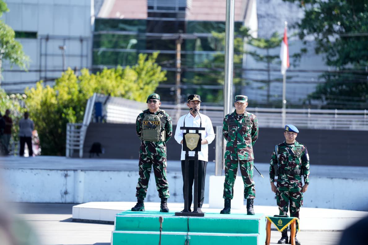 Gubernur Sulsel Hadiri Upacara Pelepasan Pasukan Pengamanan