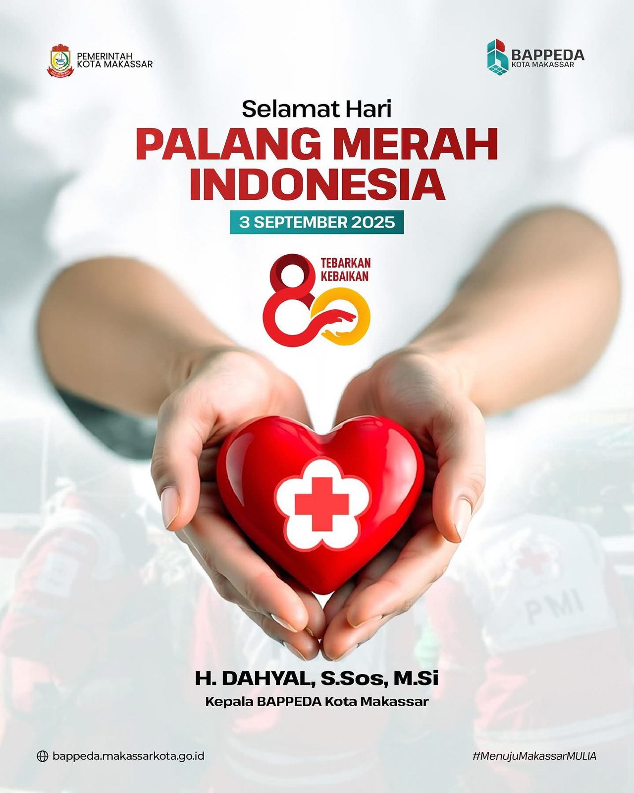 Bappeda Ucapkan Selamat Hari Palang Merah Indonesia Ke 80