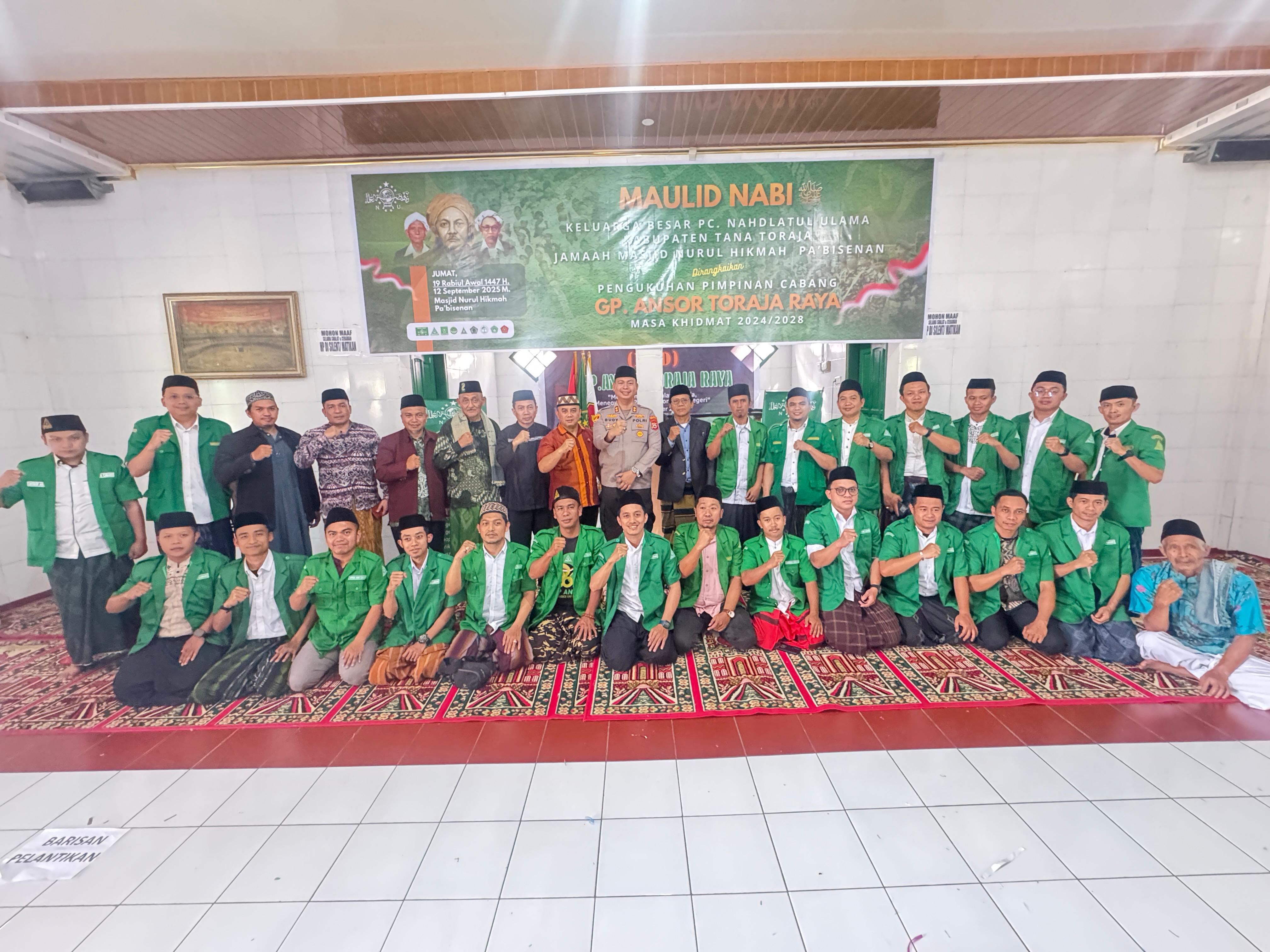 GP Ansor Toraja Raya Gelar Pelantikan dan Diklat Terpadu Dasar (DTD)