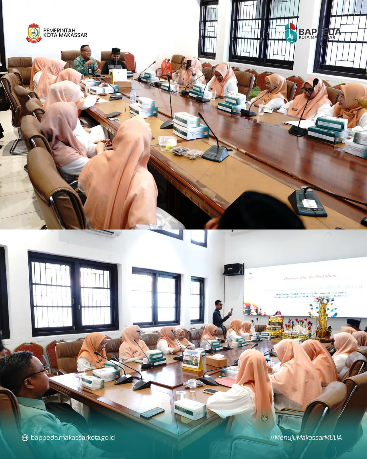 Dharma Wanita Persatuan Bappeda Makassar Menggelar Acara Peringatan Maulid Nabi Muhammad Saw 1447 H