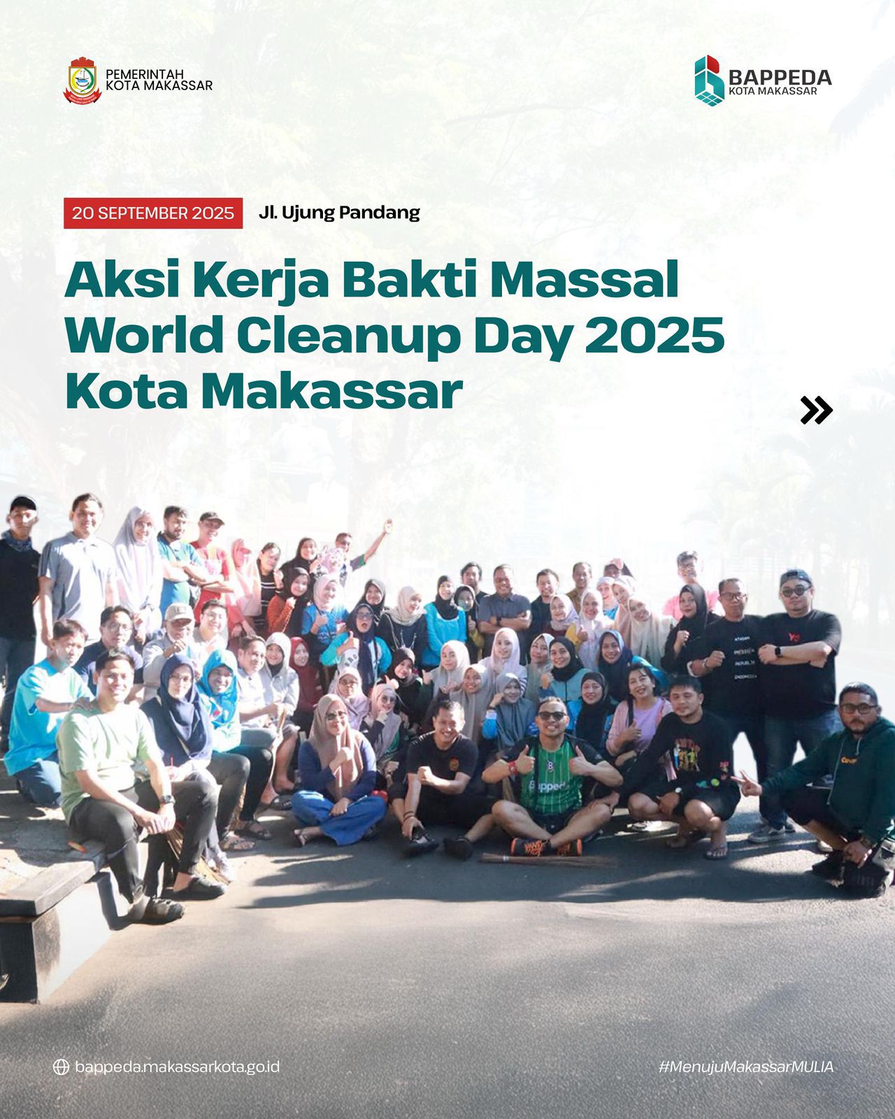 Kepala Bappeda Turut Laksanakan Kerja Bakti Massal Bersama Jajaran Pemkot Makassar