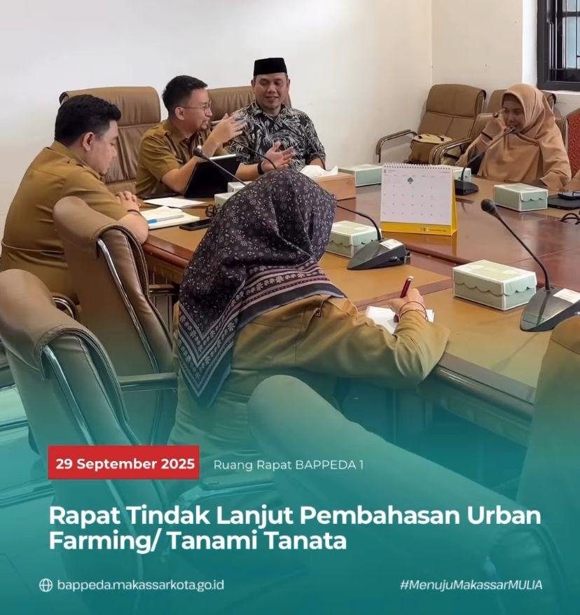 Bappeda Laksanakan Rapat Tindak Lanjut Program dan Implementasi Urban Framing