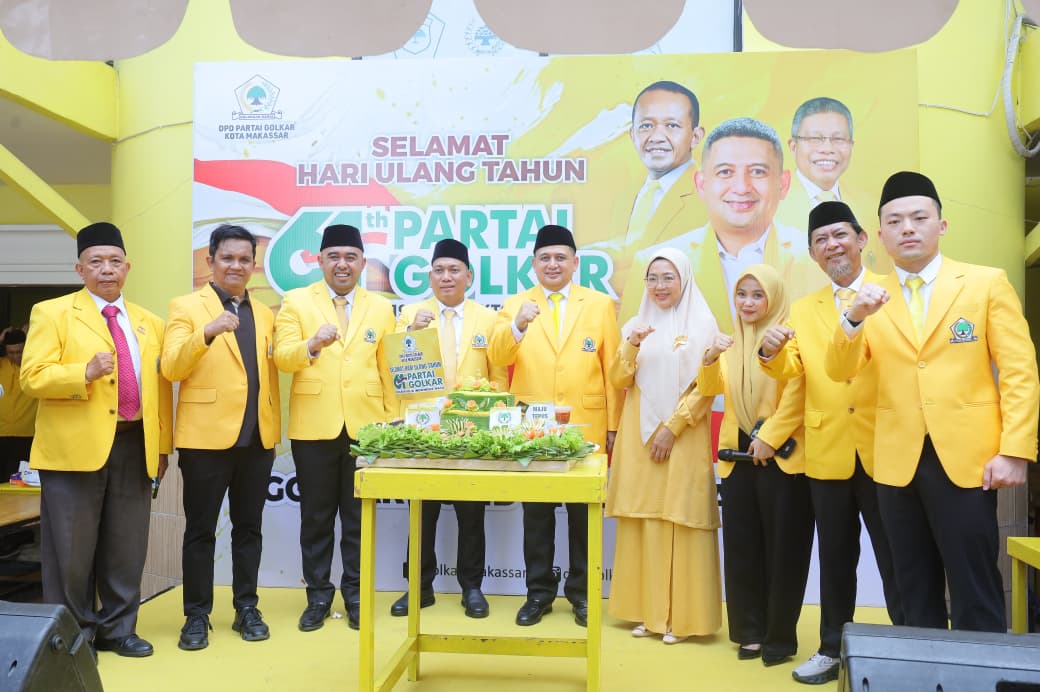Rayakan HUT Partai ke-61, Munafri: Golkar Harus Hadir untuk Rakyat