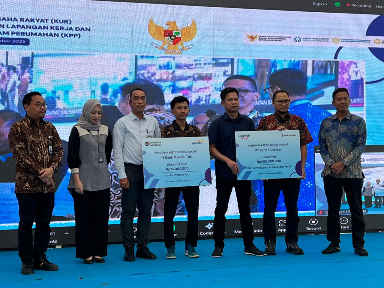 Syariah First, UMKM Kuat: Komitmen Bank Sulselbar di Akad Massal KUR 2025