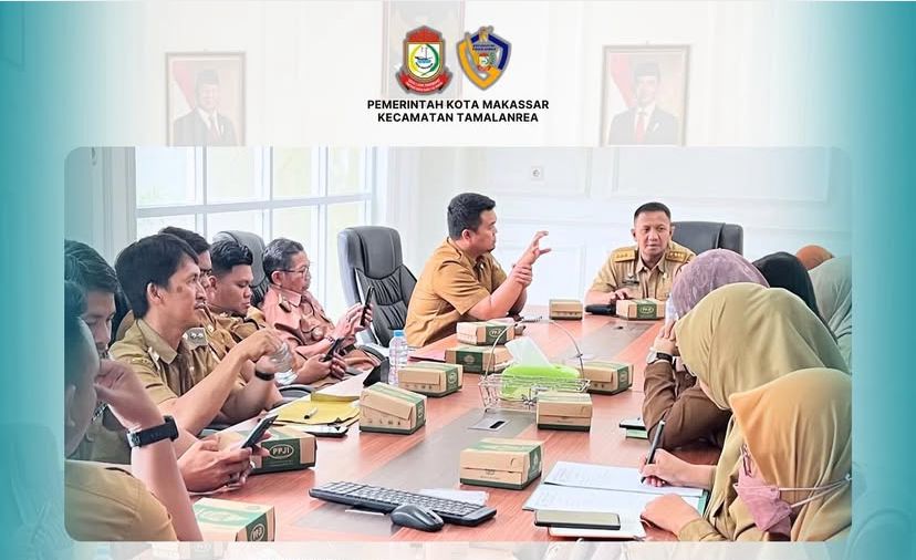 Camat Tamalanrea Pimpin Rapat Koordinasi, Bahas Retribusi Sampah Wilayah Tamalanrea