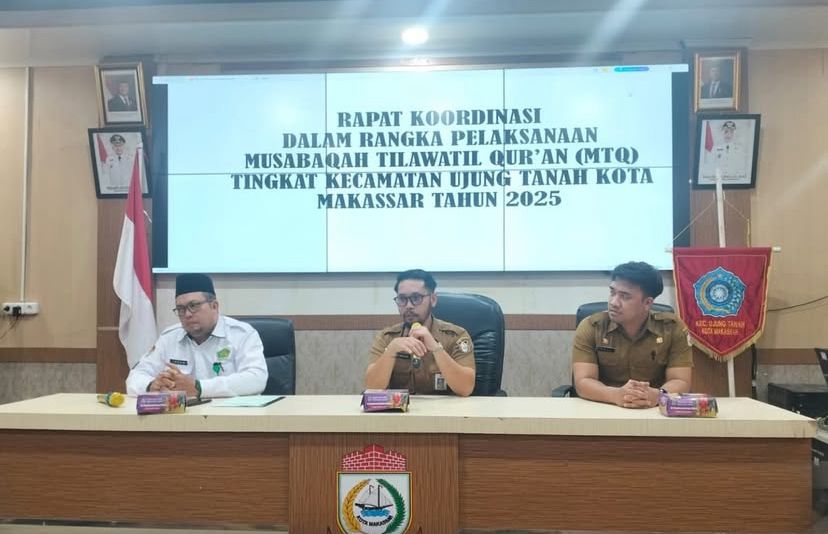 Sekcam Ujung Tanah Pimpin Rakor, Bahas Aplikasi Aksi Bangda Hingga MTQ Tingkat Kecamatan