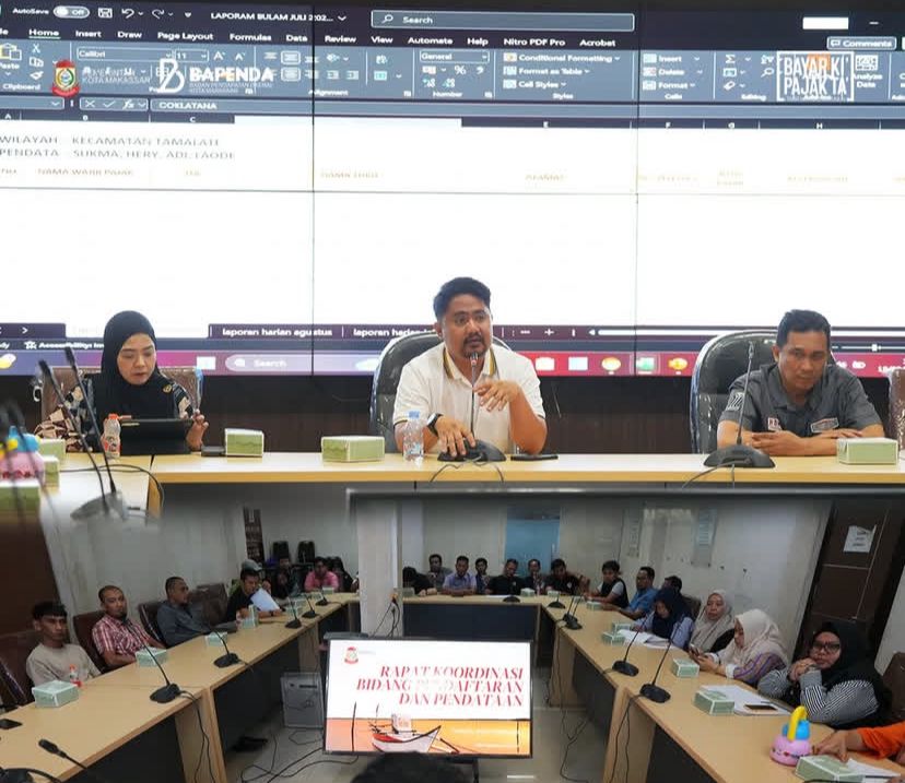 Bapenda Gelar Rapat Koordinasi, Dorong Optimalisasi Pendataan Wajib Pajak Wilayah Kecamatan Kota Makassar