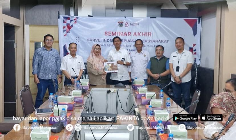 Sekretaris Bapenda Hadiri Seminar Akhir Survey Indeks Kepuasan Masyarakat