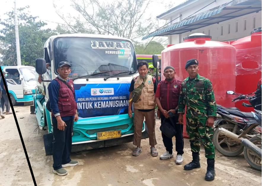 Gubernur Sulsel Salurkan Tiga Truk Air Bersih untuk Korban Banjir Aceh Tamiang