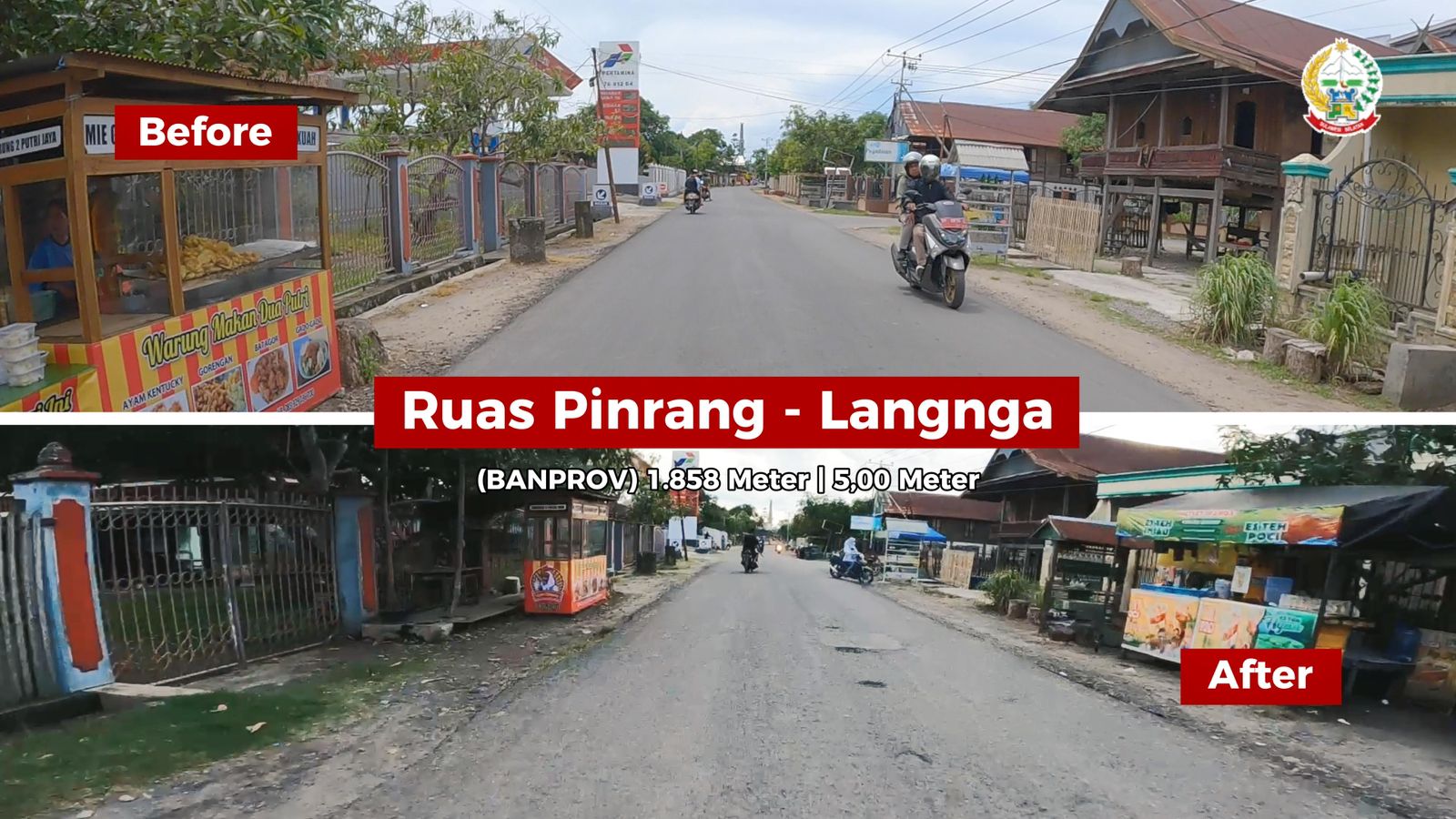 Akses Makin Lancar, Jalan Rusak di Pinrang Sudah Ditangani Berkat Bankeu Pemprov Sulsel