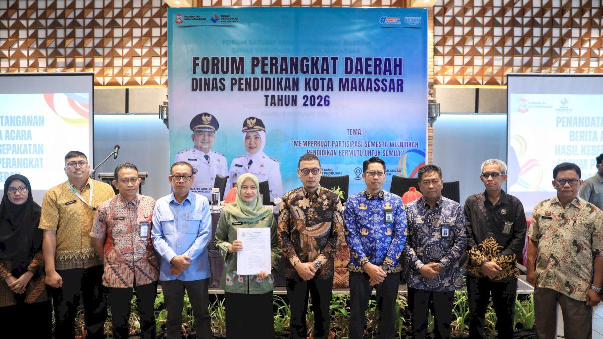 Dinas Pendidikan Hadirkan Kepala Bappeda Makassar Sebagai Narasumber Dalam Forum Perangkat Daerah 2026