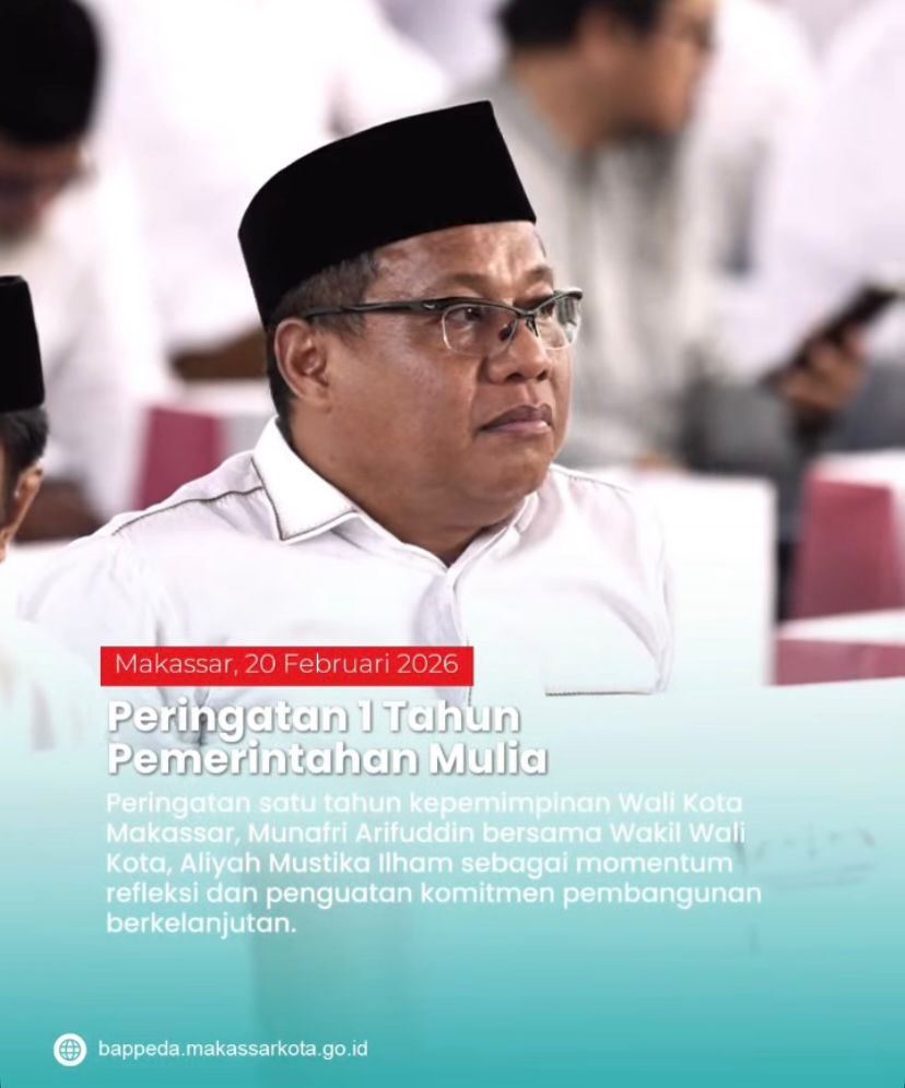 Kepala Bappeda Makassar Hadiri Peringatan Satu Tahun Pemerintahan Mulia