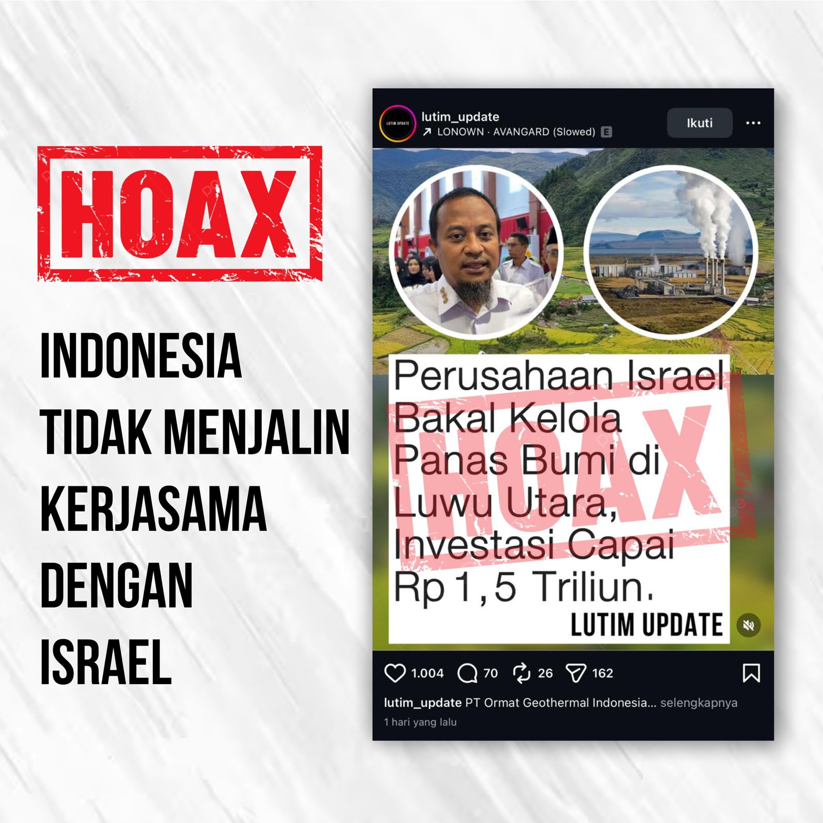 Isu Perusahaan Israel Investasi di Lutra, Gubernur Sulsel: Tidak ada Izin Provinsi