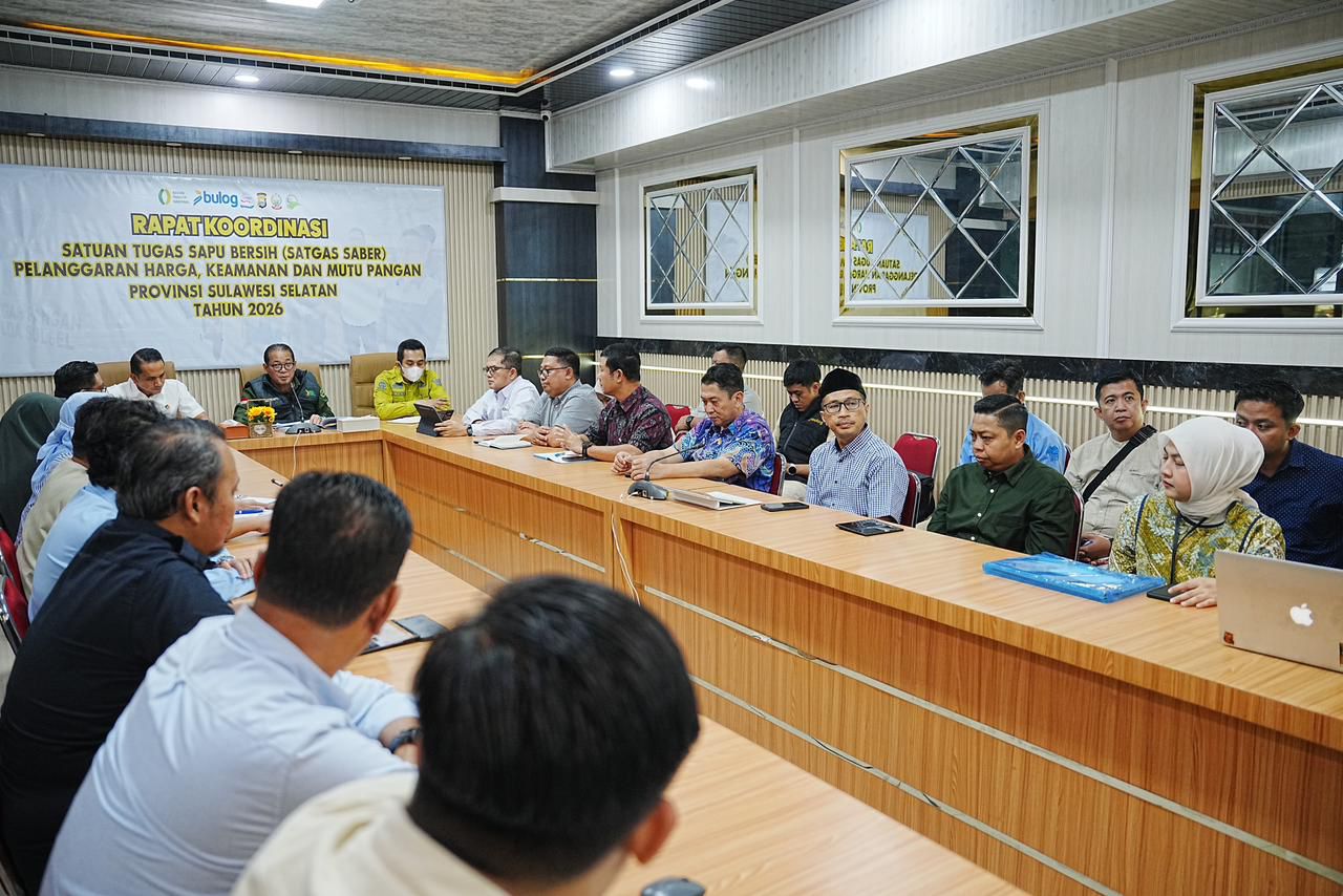 Pemprov Sulsel dan Bapanas Jaga Stabilitas Harga Pangan
