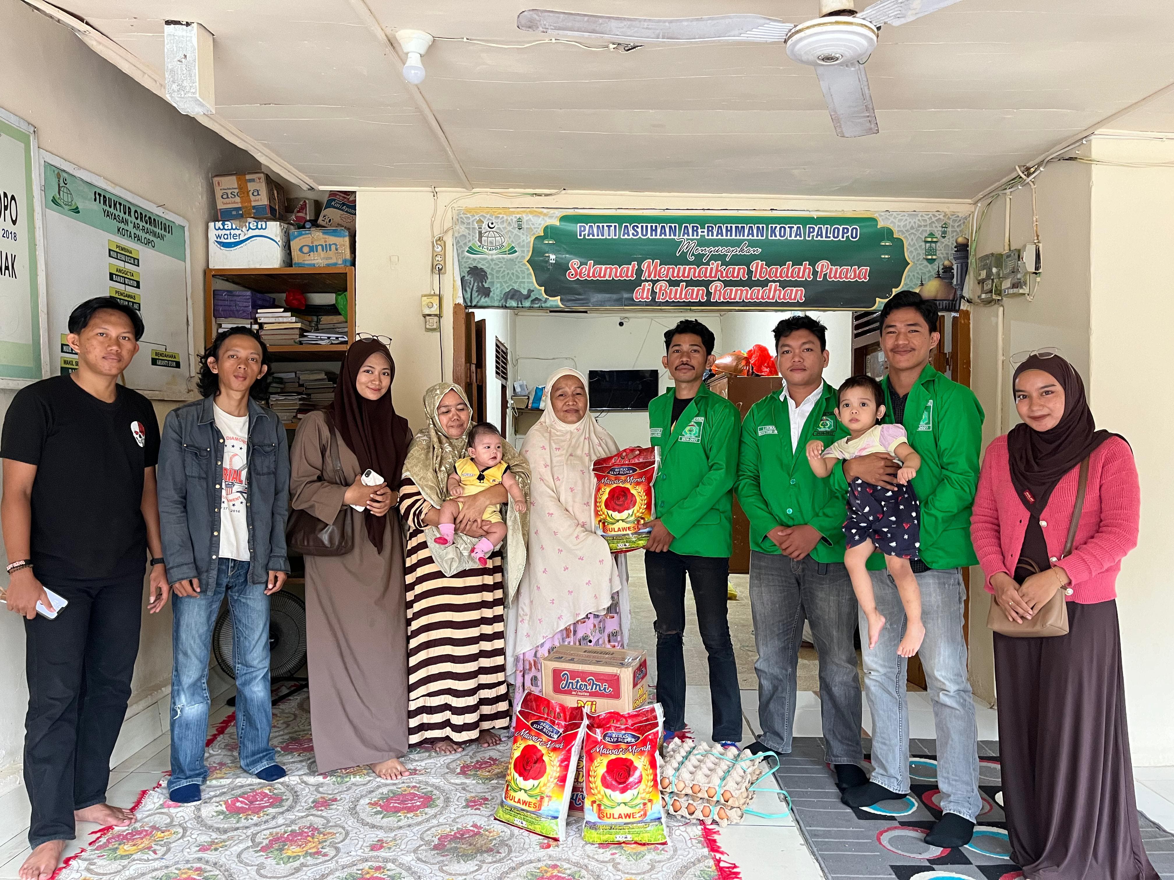 Bulan Ramadhan, PP HAM-LUTIM Batara Guru salurkan Bantuan Sembako di Panti Asuhan