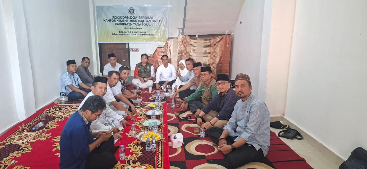 Kantor Baru, Semangat Baru! Kemenhaj Tana Toraja Gelar Dzikir dan Doa Bersama