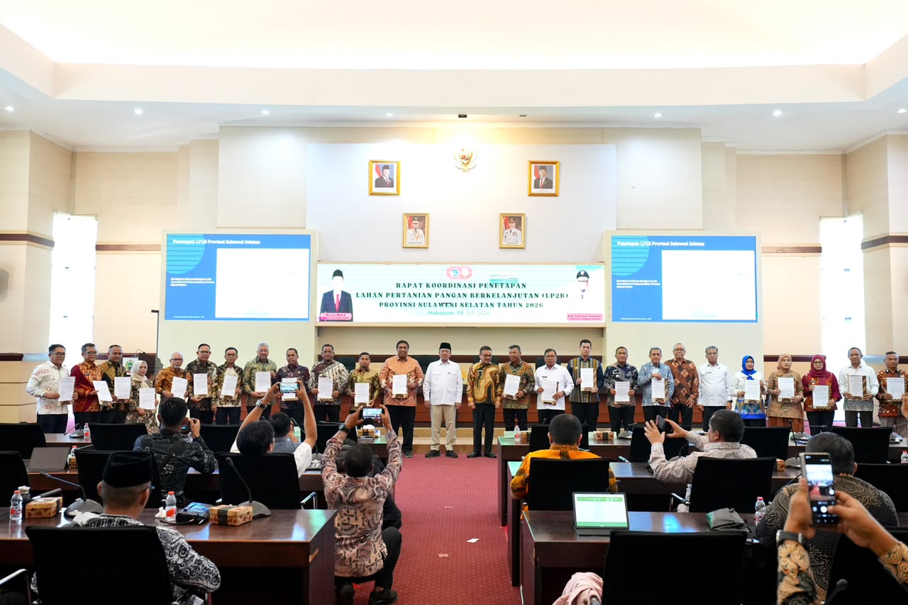 Sulsel Capai 88,05 Persen LP2B, Menteri ATR/BPN Dorong Perlindungan Lahan Pertanian
