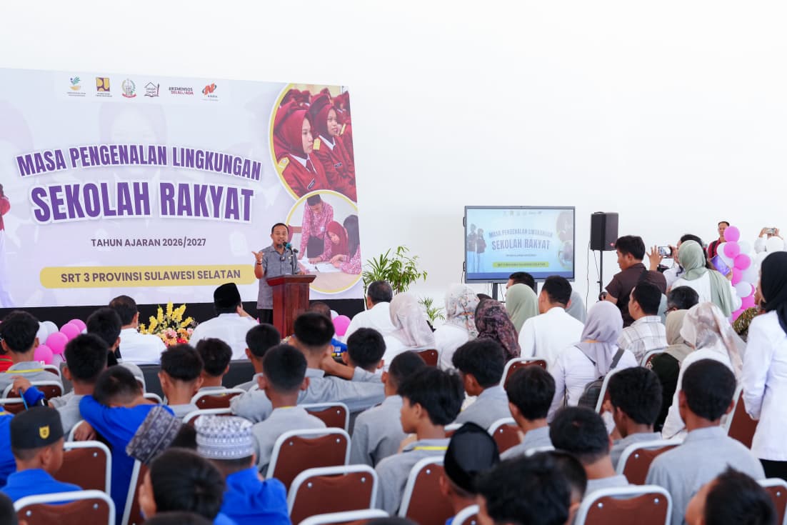 Gubernur Andi Sudirman Resmi Buka MPLS Sekolah Rakyat Terintegrasi 3 Sulsel