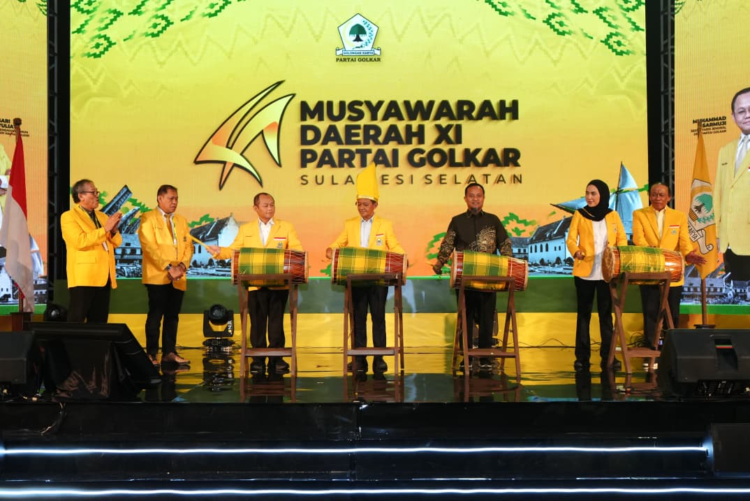 Musda XI Golkar Sulsel, Gubernur Andi Sudirman Apresiasi Dukungan Fraksi Pembangunan Daerah