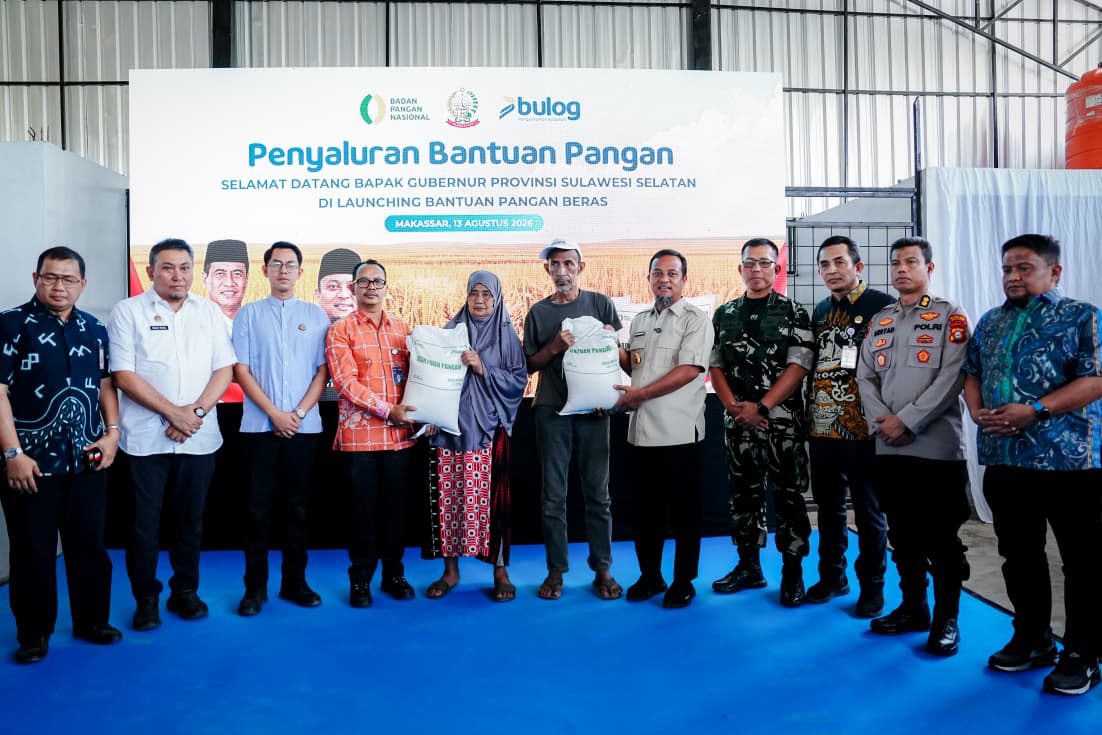 Manfaatkan Kopdes Merah Putih, Gubernur Sulsel Lepas Penyaluran Bantuan Pangan Beras