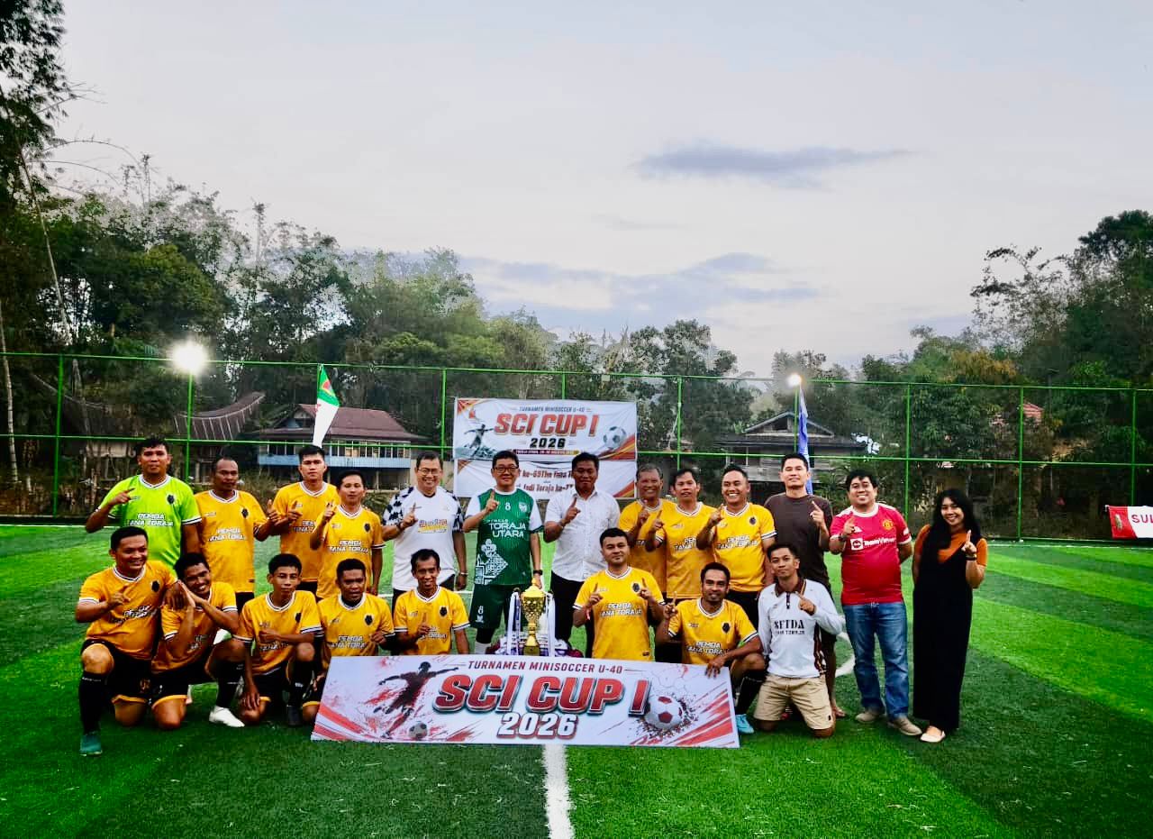 Meriahkan Hut Tana Toraja Ke 69 dan Hari Jadi Toraja Ke 779. PT. SCI Gelar Mini Soccer Cup 1 U-40