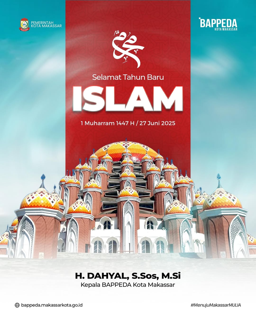 Momentum Tahun Baru Baru Islam 1447 H, Kepala Bappeda Makassar Sampaikan Ucapan Serta Harapannya