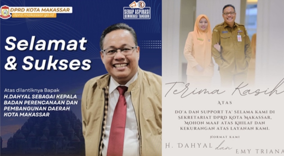 Pelantikan H. Dahyal Sebagai Kepala Bappeda Tuai Respon Posistif, Jajaran Sekretariat DPRD Ucapkan Selamat dan Apresiasi