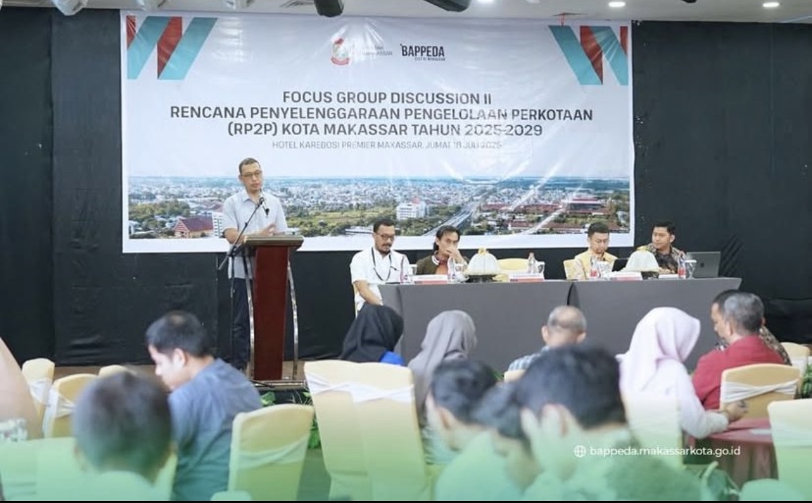 Bahas Pembangunan Kota Makassar Lima Tahun Kedepan, Bappeda Menjadi Tuan Rumah Diskusi Kelompok Terumpun