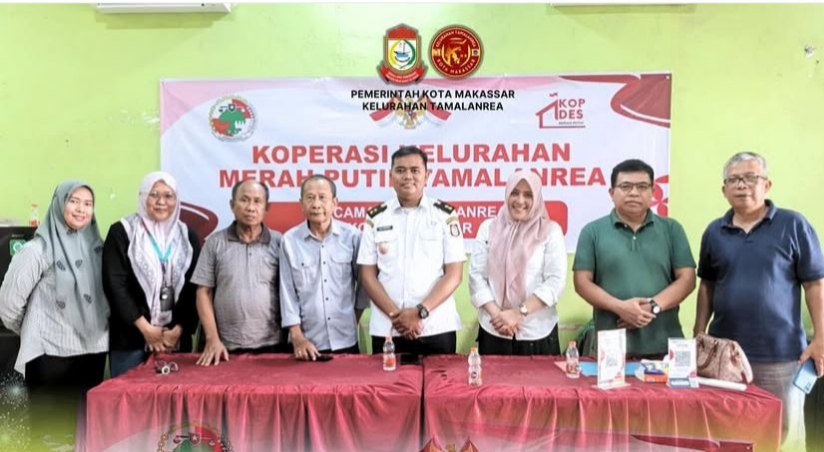 Lurah Kecamatan Tamalanrea Kunjungi Kantor Koperasi Kelurahan Merah Putih di BTP