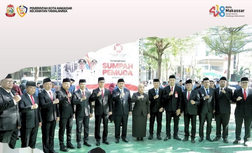 Camat Tamalanrea Hadiri Upacara Peringatan Hari Sumpah Pemuda