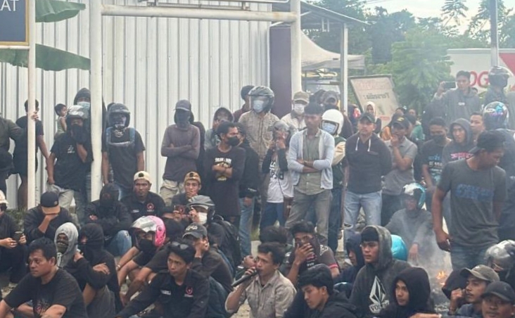 Polres Luwu Kawal Aksi Unjuk Rasa di PT BMS, Pastikan Situasi Tetap Kondusif
