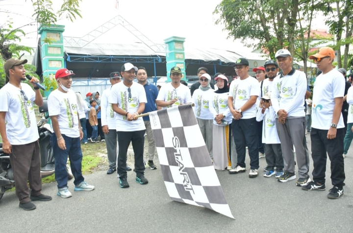 Semarak HAB ke-80 Kemenag, Wakil Wali Kota Palopo Lepas Jalan Sehat Kerukunan