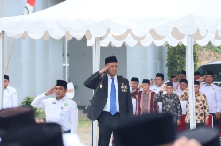 Wakil Wali Kota Palopo Pimpin Upacara HAB ke-80 Kemenag RI di UIN Palopo