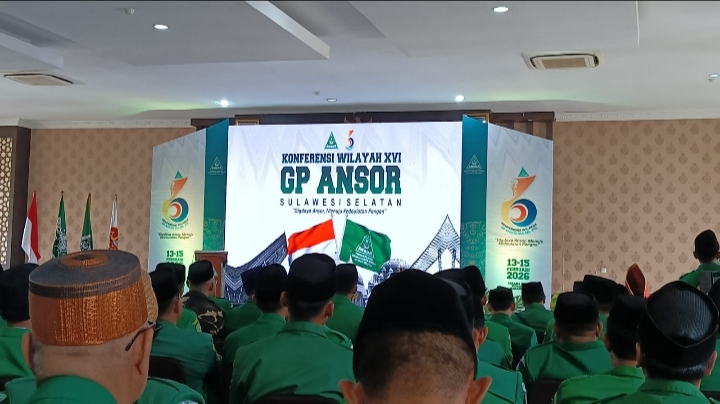 Konferwil XVI GP Ansor Sulsel Resmi Dibuka, Jadikan Ajang Silaturahmi